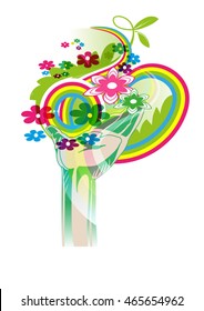 symbolic image of the dynamics  hippie movement