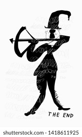 Symbolic image of a man with a crossbow