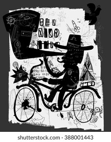 Symbolic image of a man who works as an astronomer