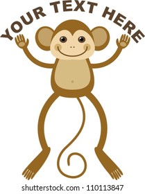 symbolic image of the Monkey, vector illustration