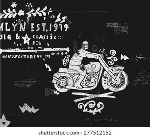 Symbolic image of an old racing bike.
