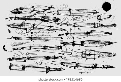 Symbolic image of pens that write pen