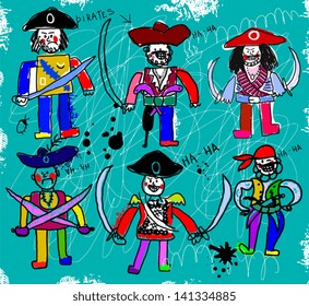 The symbolic image of pirates. 