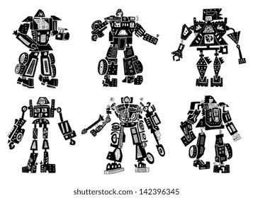 The symbolic image of robots. 