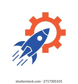 A symbolic line icon representing Deployment and product launch, perfect for startup releases and system implementation.