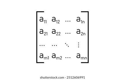 Symbolic matrix notation in linear algebra. Mathematical resources for students and teachers.