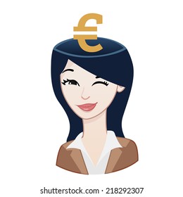 Symbolic open head girl