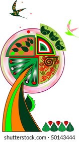symbolic ornamental tree