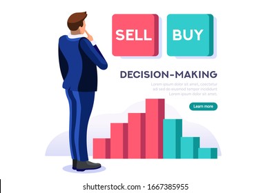 Symbolic profit, increased income symbol as financial investment for investors. Economy and personal finance sign. Person buying an economic account to self investing. Cartoon flat vector illustration