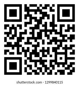 Symbolic QR code icon vector illustration. Barcode