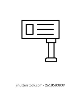 Symbolic representation identity card, icon representing identification badge