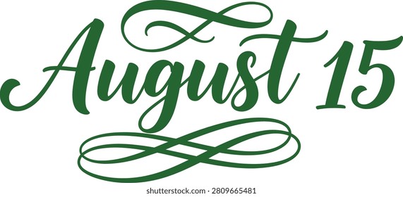 A symbolic representation of India's Independence Day on August 15