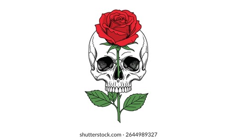 Symbolic Representation of Mortality Beauty Nature Intertwined Death and Life Delicate Balance Of Existence