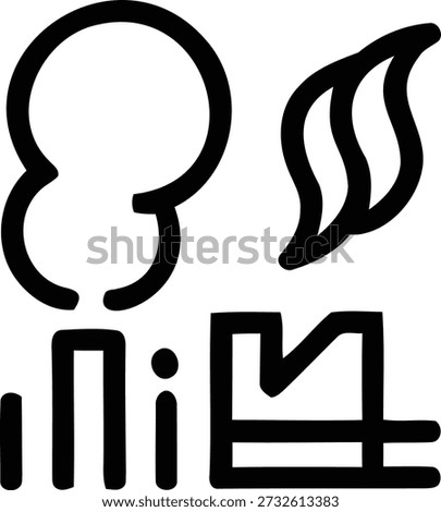 A symbolic representation of a person's head with smoke and a graph, possibly indicating a business or economic concept related to ideas or thoughts.