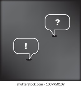 Symbolic space for chat in questions and answers