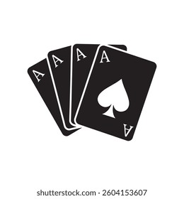Symbolic Suits: The Essence of Playing Cards icon vector.