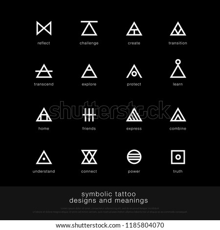tattoo symbols meaning triangle