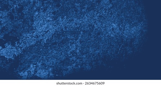 Symbolic textured art in blue, conveying movement and structure through chaotic brushwork


