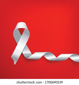 Symbolic white ribbon on red background. Woman’s christian temperance
Protecting traditional family. 