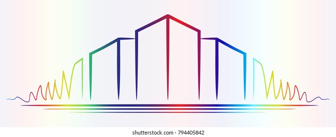 Symbolically images of buildings