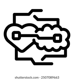 Symbolizing the fusion of emotions and intellect, this image represents the potential of ai in bridging the gap between our feelings and thoughts