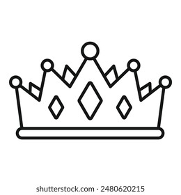 Symbolizing ultimate power and authority, a simple crown is being shown in black and white