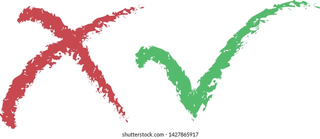 Symbols of affirmation and denial.