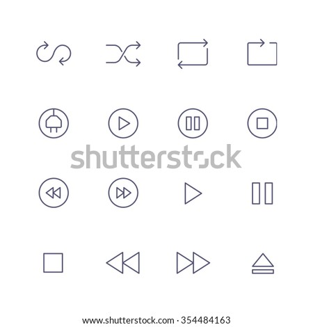 Symbols and arrows icons