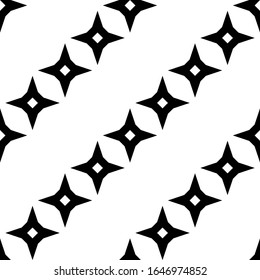 Symbols backdrop. Crosses ornament. Seamless pattern. Signs image. Stars wallpaper. Ethnic motif. Cross shapes background. Digital paper, textile print, web design, abstract. Vector.