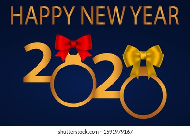 Symbols of the beginning of the new 2020 year.