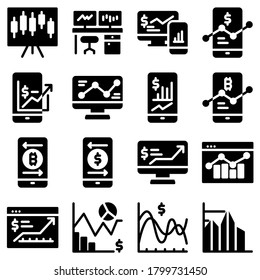 symbols of business vector icons set