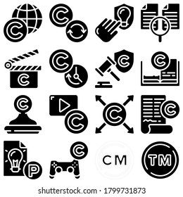 symbols of business vector icons set