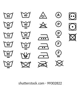 The Symbols For The Care Of Clothing