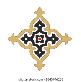 SYMBOLS OF THE CATHOLIC CHURCH, WITH CROSSES DECORATED FOR SACRED DRESSES