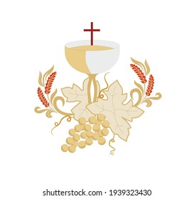 SYMBOLS OF THE CATHOLIC CHURCH, WITH CROSSES DECORATED FOR SACRED DRESSES