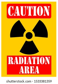 Symbols Caution Radiation Area Vector Stock Vector (Royalty Free ...