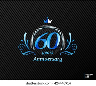 Symbols celebrating anniversary with concept of luxury. Vector file