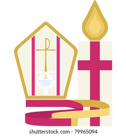 Symbols of the Christian religion for the first communion