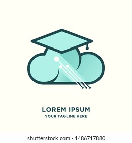 Symbols of Cloud Technology and education