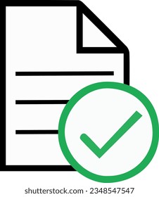 Symbols displayed on the check mark document file