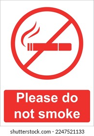 Symbols: do not smoke, no cigarette. Information icons. Set of prohibition signs isolated on white background. Vector illustration
