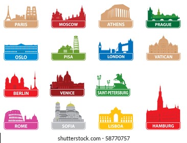 Symbols european city.