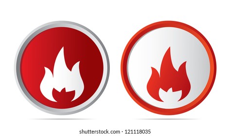 Symbols Fire Vector Stock Vector (Royalty Free) 125954756