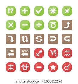 Symbols Flat Icons Collection 