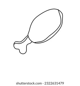 Symbols food icon food vector drawn by hand