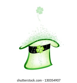 Symbols for Fortune and Luck, An Illustration of Green Beer or Irish Ale in Green Hat for Saint Patrick's