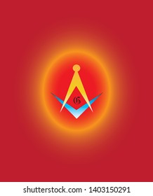 symbols of freemason on the world