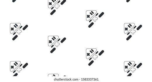 Symbols and geometric shapes seamless pattern