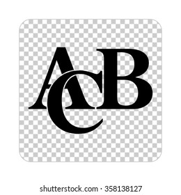 symbols heap of alphabet  - black vector icon