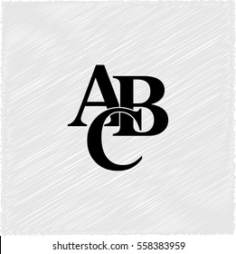 symbols heap of alphabet -  black vector icon